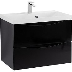 Тумба под раковину подвесная BelBagno Marino 70 см nero lucido