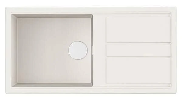 Мойка для кухни Omoikiri Kitagawa 100-WH 100 см белая 4993787 (детальная фотография)
