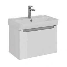 Тумба с раковиной подвесная Lemark Buno Mini LM05BM60T 60 см 1 ящик