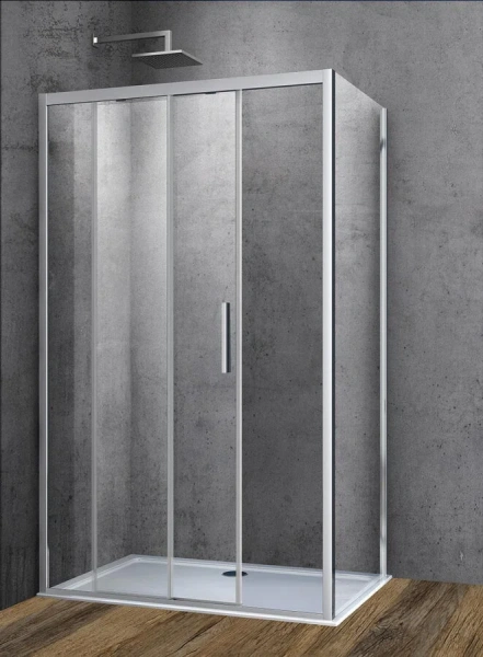 Душевой уголок Vincea Soft 100x80 см хром VSR-3SO8010CL (детальная фотография)