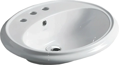 Раковина Simas Arcade 61 см белая, с 3 отверстиями под смеситель - фото 1