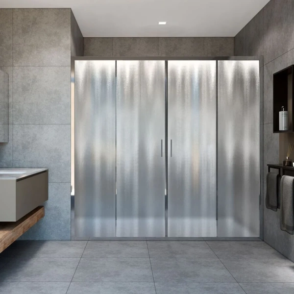 Душевая дверь в нишу Vincea Garda 200 см стекло шиншилла VDS-1G2200CH (детальная фотография)
