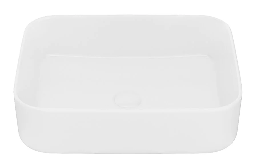 Раковина IDDIS Bridge 50 см белая глянцевая BRIWS05i27 (детальная фотография), накладные (на столешницу)