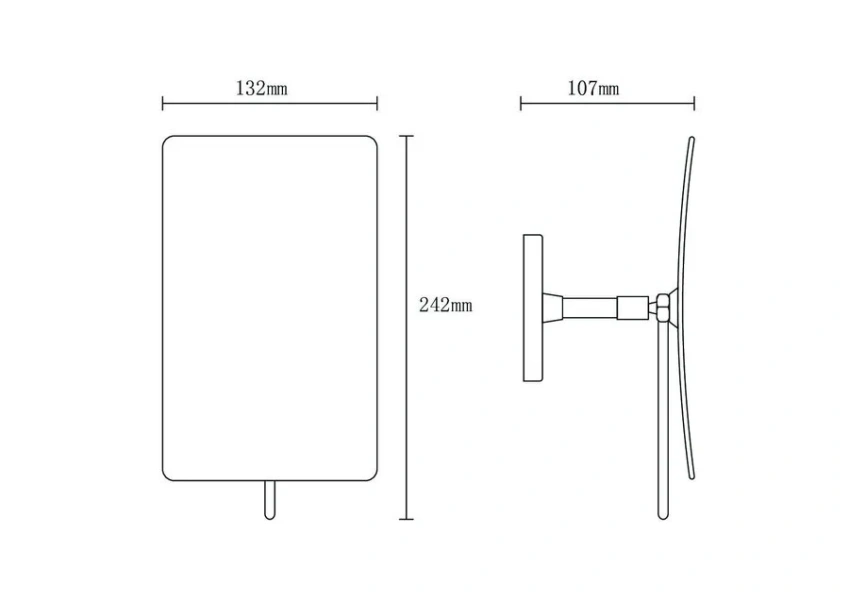 Зеркало Boheme Modern 13,2 см косметическое 506-G (детальная фотография), в наличии