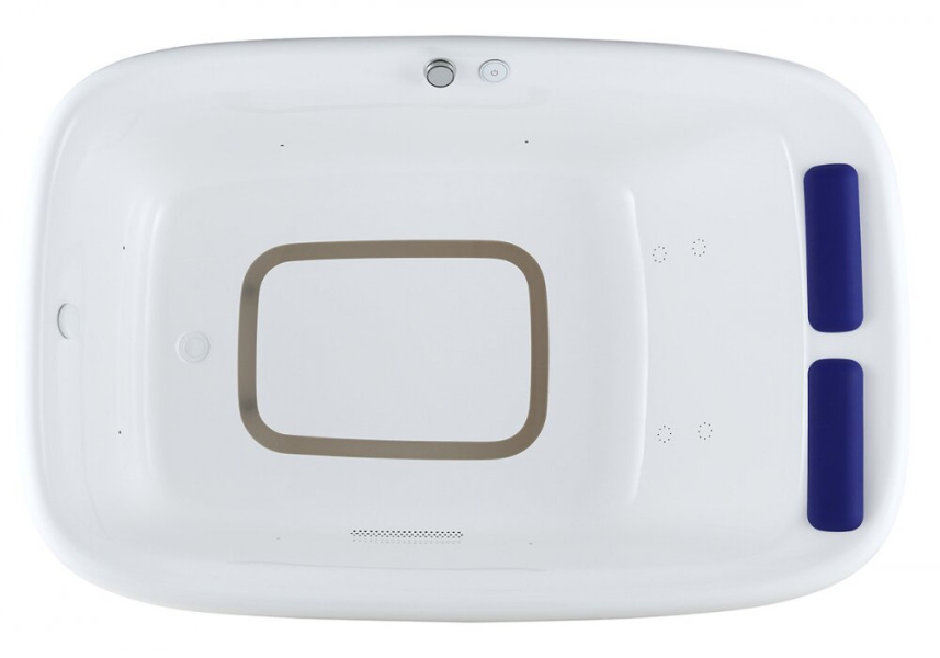 Ванна акриловая Gemy 180х120 см с сифоном G9539 (детальная фотография), современныe, hi-tech