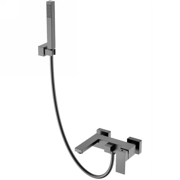 Смеситель для ванны Boheme Qubic графит матовый 473-GM (детальная фотография)