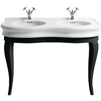 Консоль под раковину, массив берёзы, цвет Nero Lucido, Simas Lante LAM120 NE