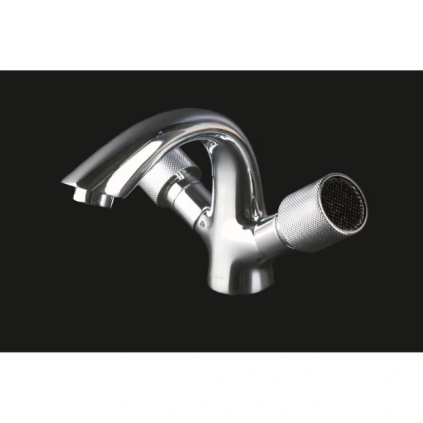 Смеситель для раковины Boheme Royal Cristal хром/черный 271-Royal/CRST black (детальная фотография)