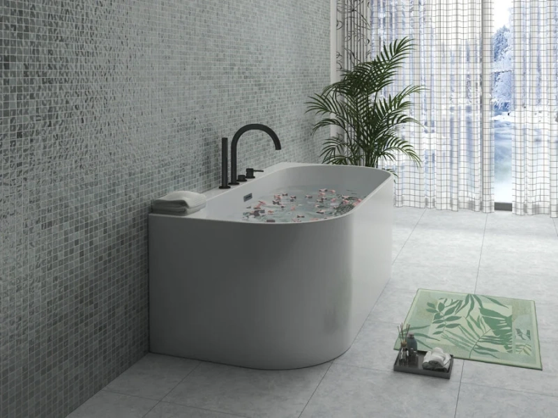 Ванна акриловая Azario Bradford BRA17080 170 x 80 см, белая (детальная фотография), приставные