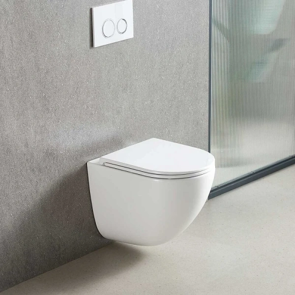 Унитаз подвесной Vincea Bien белый VT1-51T (детальная фотография), без бачка, со скрытым бачком