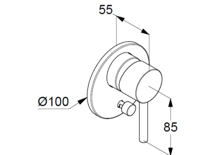 Смеситель для душа Kludi Bozz золото брашированное 38716N076 (детальная фотография), для душа