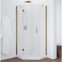 Душевой уголок профиль бронза стекло сатин Vegas-glass