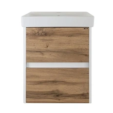 Тумба под раковину подвесная Misty Адриана 45 см белая/ива