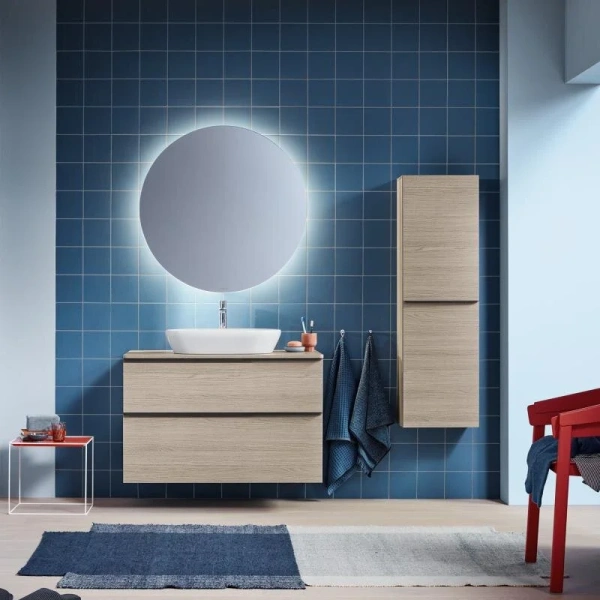 Раковина Duravit D-Neo 60 см белая 2372600070 (детальная фотография), накладные (на столешницу)