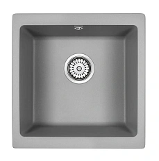 Мойка для кухни Paulmark Brilon 45 см серый металлик