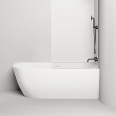 Ванна из искусственного камня Salini Sofia Corner R 170x85 см правая, белая матовая