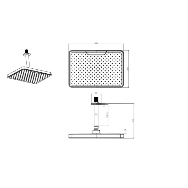 Душевой комплект Акватек Вега хром AQ1075CR (детальная фотография), хром index_1