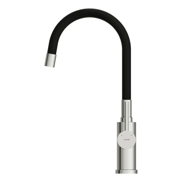 Смеситель для кухни Cersanit Melar хром/черный 68233 (детальная фотография), на мойку, на столешницу