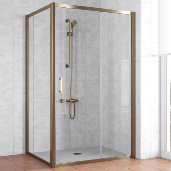 Душевой уголок стекло прозрачное Vegas-glass ZP+ZPV 120х90 01 (детальная фотография), 120х90