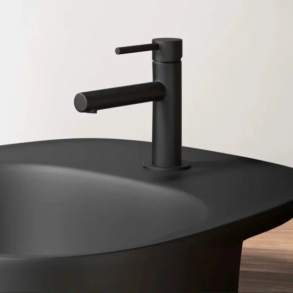Смеситель для раковины VitrA Origin матовый черный A4255636 (детальная фотография), современные, hi-tech