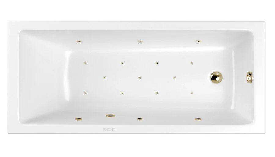 Ванна гидромассажная Whitecross Wave Relax, 170 х 75 см, увеличенная толщина акрила, усиленная армировка, белый/бронза, 0101.170075.100.RELAX.BR (детальная фотография)