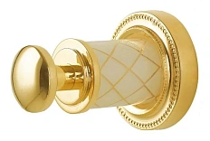 Крючок для ванной Boheme Murano декор белый