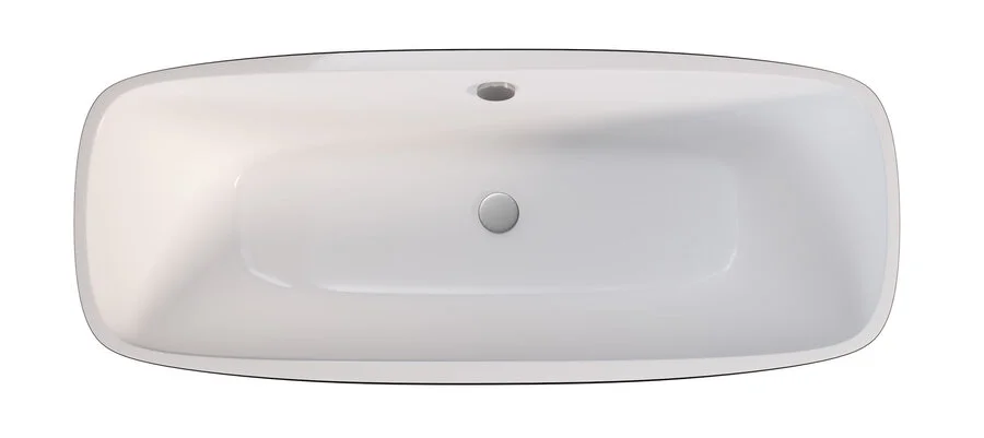 Ванна акриловая Grossman 150x75 см черная GR-2801B (детальная фотография), современныe, hi-tech