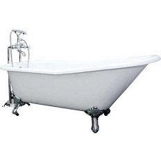 Ванна чугунная, ножки хром, Elegansa Schale