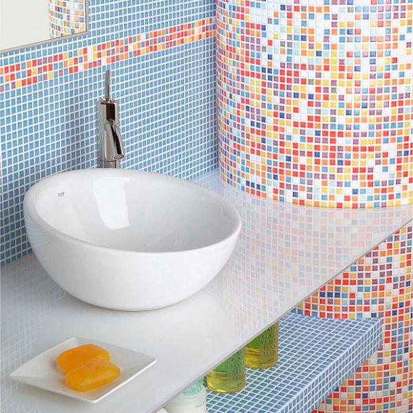 Раковина Roca Bol 42 см накладная 327876000 (детальная фотография), накладные (на столешницу), пристенные