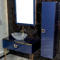 Столешница Boheme Lucido 100 см насыщенный синий