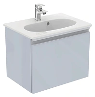 Тумба под раковину подвесная Ideal Standard Tesi 50 см светло-серая глянцевая