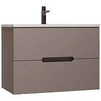 Тумба под раковину подвесная Style Line Матис 60 см тауп темный