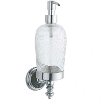 Дозатор для мыла Boheme Vogue хром/черный