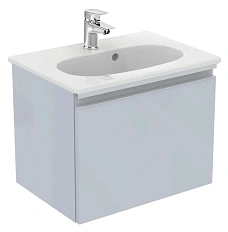 Тумба под раковину подвесная Ideal Standard Tesi 50 см светло-серая глянцевая