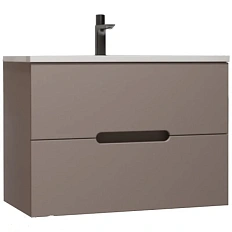 Тумба под раковину подвесная Style Line Матис 60 см тауп темный