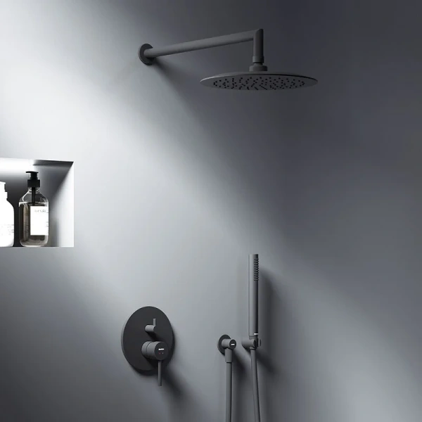 Душевой комплект Damixa Scandinavian Pure черный матовый 936520300 (детальная фотография), по запросу