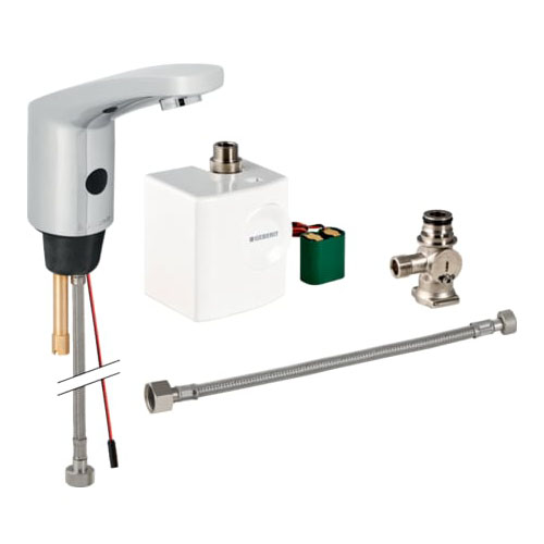 Смеситель для раковины бесконтактный Geberit 116.365.21.1 (детальная фотография), для раковины