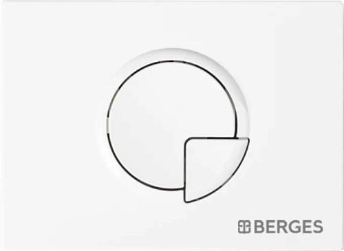 Клавиша смыва BERGES Novum R1 белая - фото 1