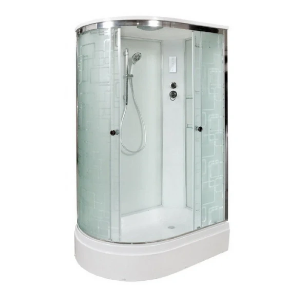 Душевая кабина Deto EM 120x80 см правая EM2712REL (детальная фотография), с раздвижными дверьми