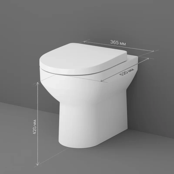 Унитаз напольный Am.Pm Spirit 2.0 белый C701438WH (детальная фотография), фарфор, керамика index_1