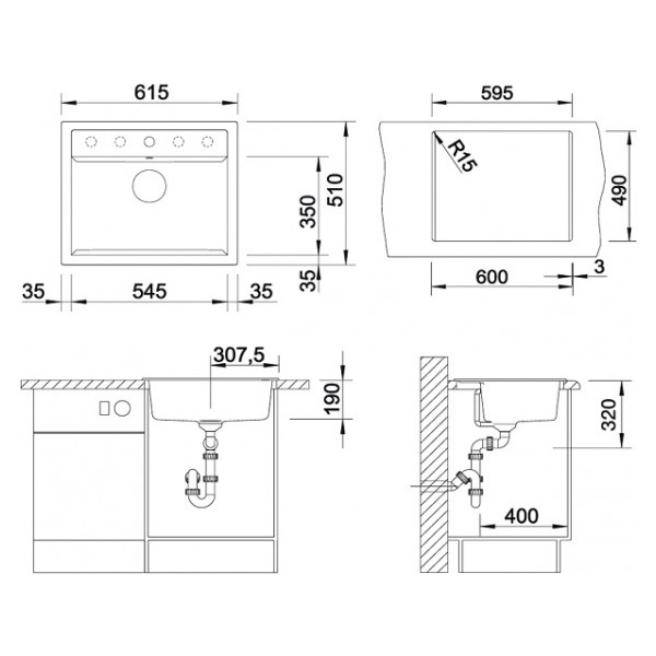 Схема (детальная фотография), врезные