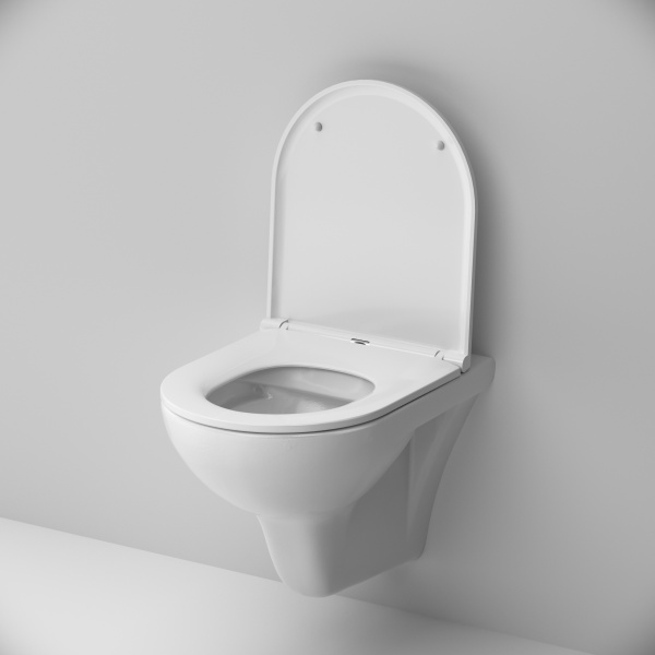 Унитаз подвесной Am.Pm Gem с сиденьем микролифт C901700SC (детальная фотография), без бачка, со скрытым бачком