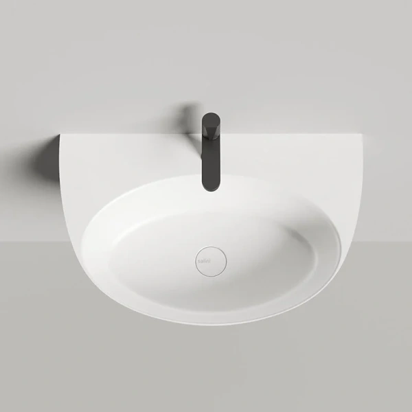 Раковина Salini Alda Wall 03 70 см белый глянец 140313G (детальная фотография), из камня