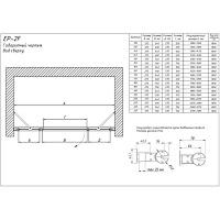 Душевая дверь профиль черный глянцевый стекло прозрачное Vegas-glass