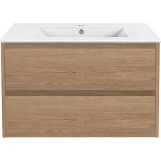 Тумба под раковину подвесная Vincea Gio 80,7 см N.Oak