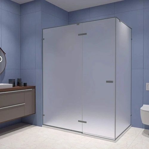 Душевой уголок RGW Stilvoll SV-040Gr 120x100 см профиль серый, стекло матовое - фото 1