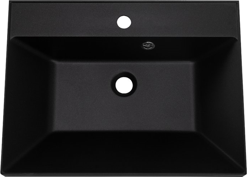 Раковина мебельная BelBagno 60 см черная матовая BB600/450-LV-ART-AST-NERO (детальная фотография), в наличии