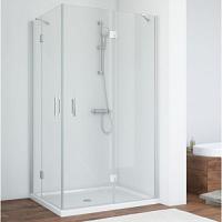 Душевой уголок профиль матовый хром стекло прозрачное Vegas-glass