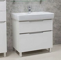 Тумба с раковиной напольная Акватон Дакота 1A202901DAAY0 80 см с двумя выдвижными ящиками