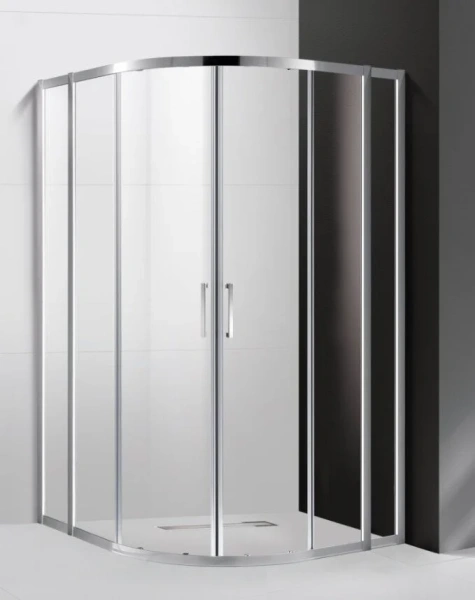 Душевой уголок Cezares Molveno 110х110 см прозрачное стекло MOLVENO-R-22-80+30-C-Cr-IV (детальная фотография)